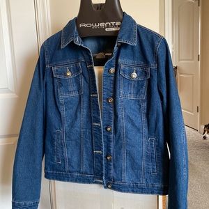 Brand new without tags. Denim Jean jacket with Pretty Bling Buttons.